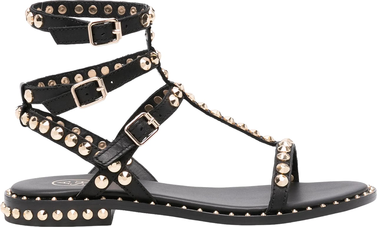 Ash Sandals Black/Antic Silver Zwart