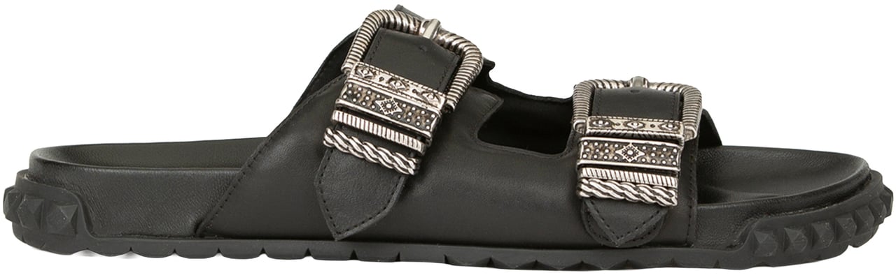 Ash Sandals Mustang Black Zwart