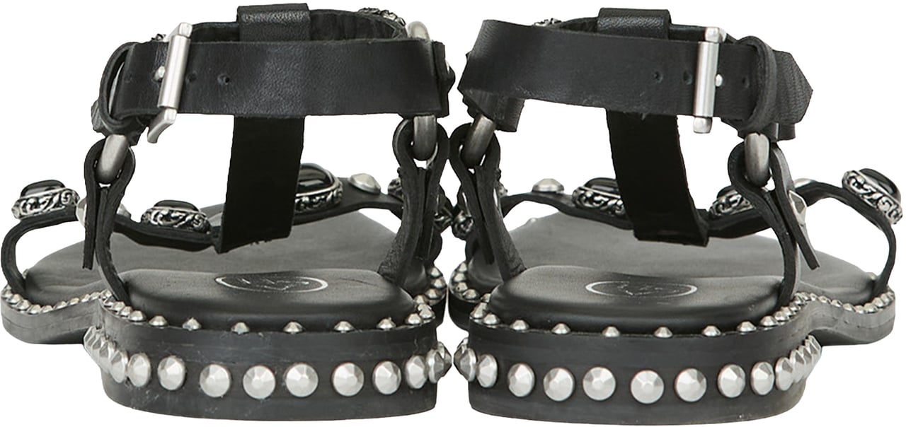 Ash Sandals Mustang Black Zwart