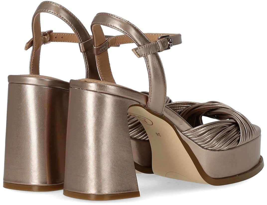 Ash ASH MUSE CHAMPAGNE HEELED SANDAL Beige