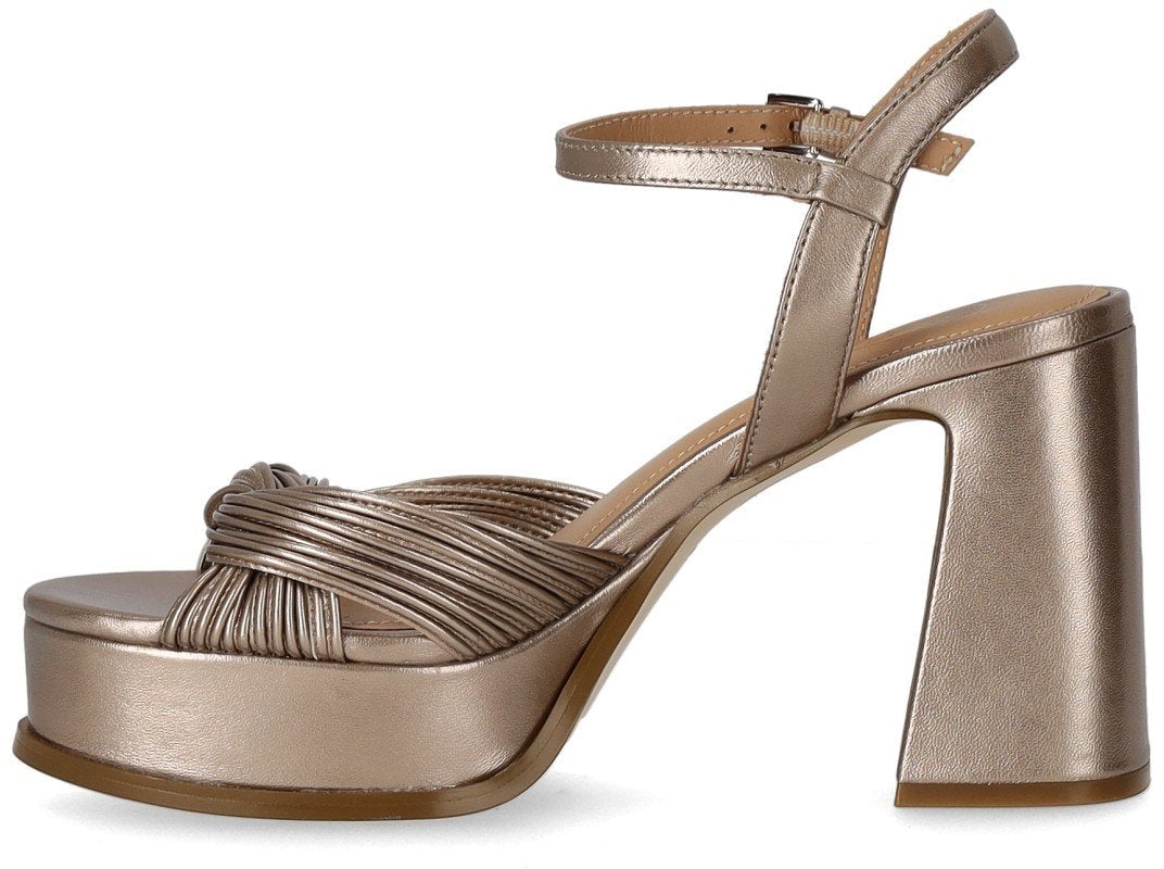 Ash ASH MUSE CHAMPAGNE HEELED SANDAL Beige
