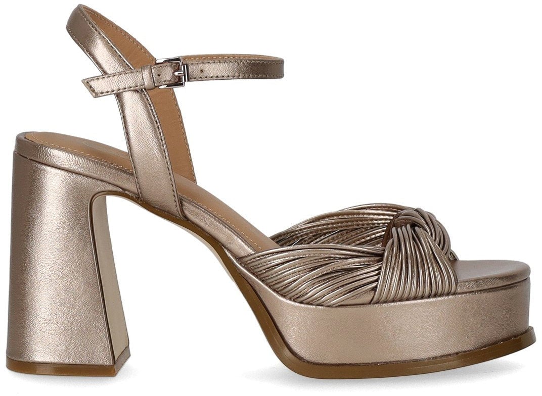 Ash ASH MUSE CHAMPAGNE HEELED SANDAL Beige