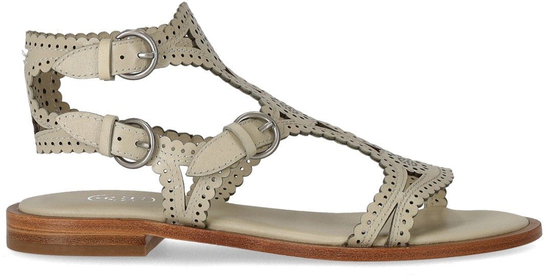 Ash ASH PAPRIKA TALC FLAT SANDAL Wit