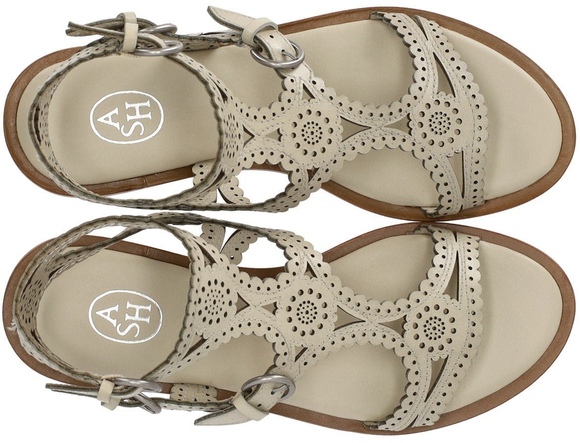 Ash ASH PAPRIKA TALC FLAT SANDAL Wit