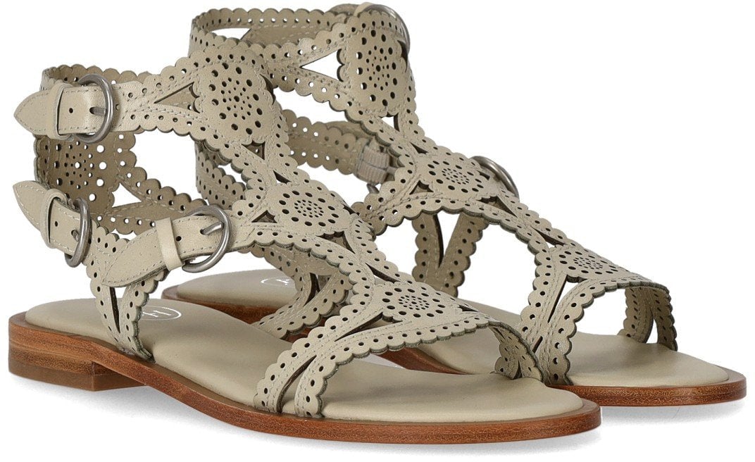Ash ASH PAPRIKA TALC FLAT SANDAL Wit