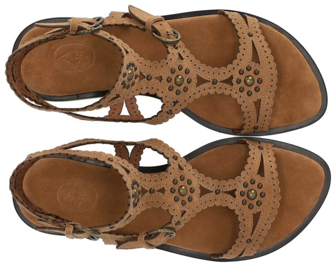 Ash ASH PAPRIKA STUDS CAMEL FLAT SANDAL Beige