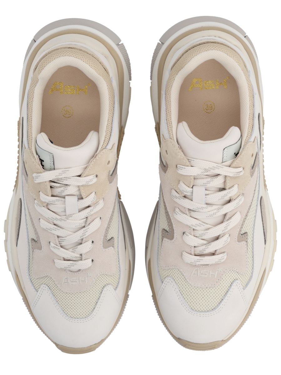 Ash Neutrals Addict Layered Suede Chunky Sneakers Neutraal