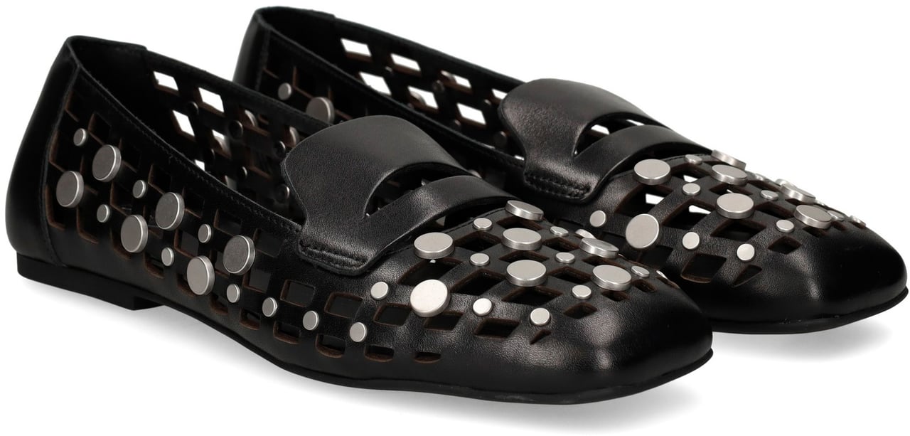 Ash Flat Shoes Mustang Black Zwart