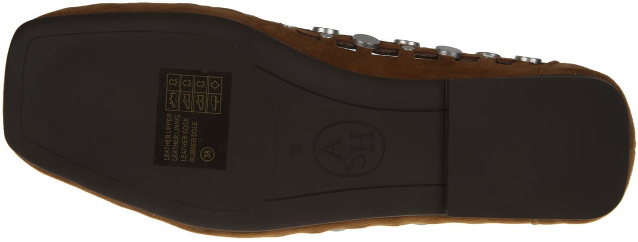 Ash Studded Cut-out Loafers Brown Bruin