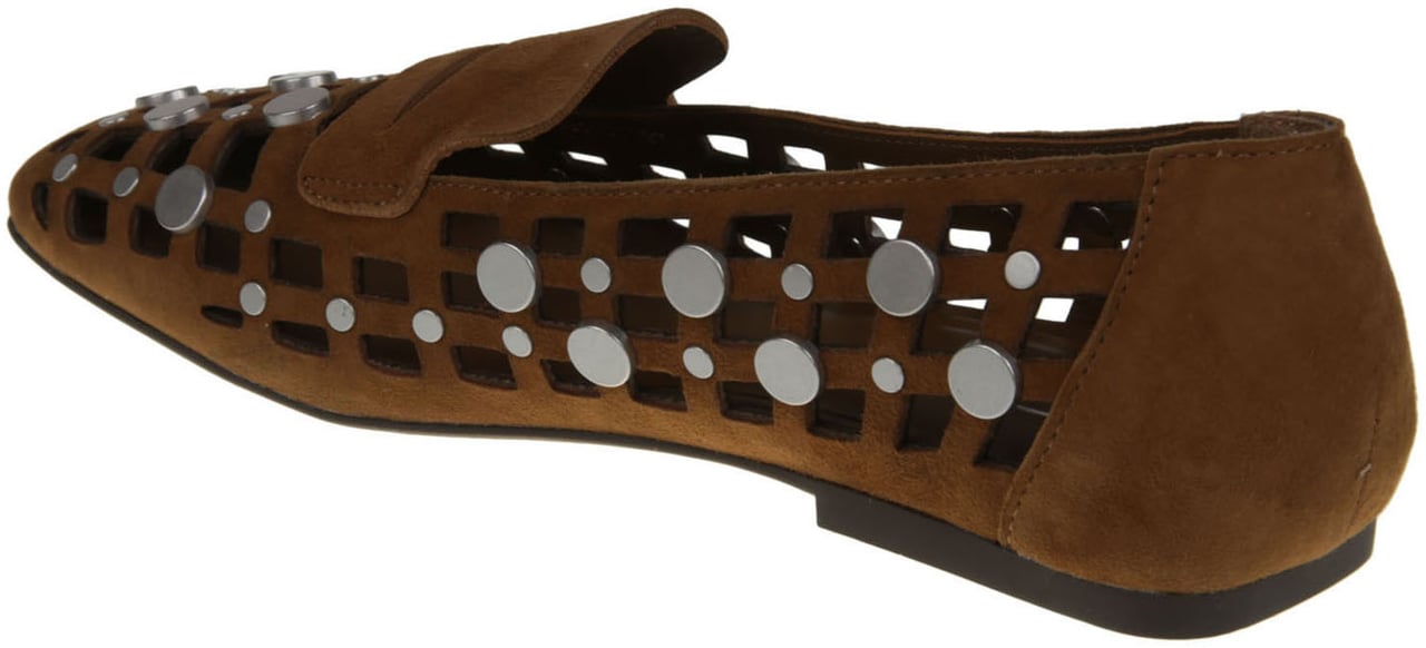Ash Studded Cut-out Loafers Brown Bruin