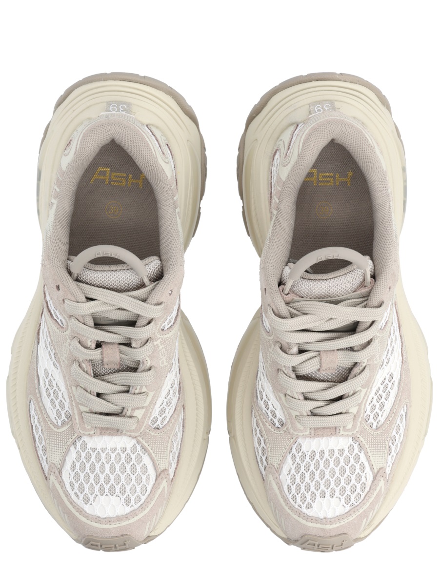 Ash Neutrals Dragon Suede Overlay Chunky Sneakers Neutraal