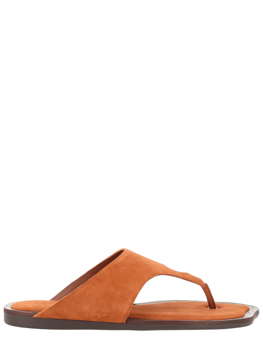 Ash Neutral Genius Studded Wide Strap Sandals Oranje