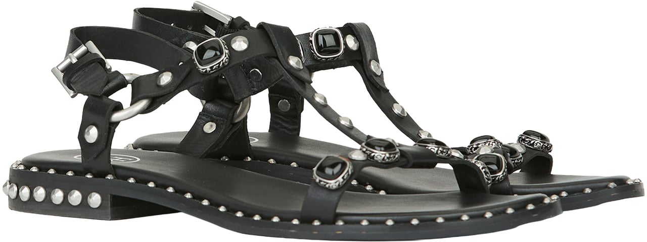Ash Sandals Mustang Black Zwart