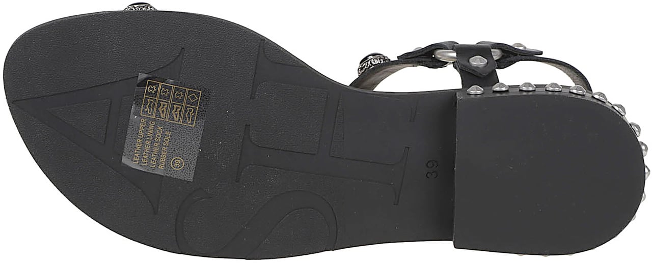 Ash Podium Sandals Black Zwart