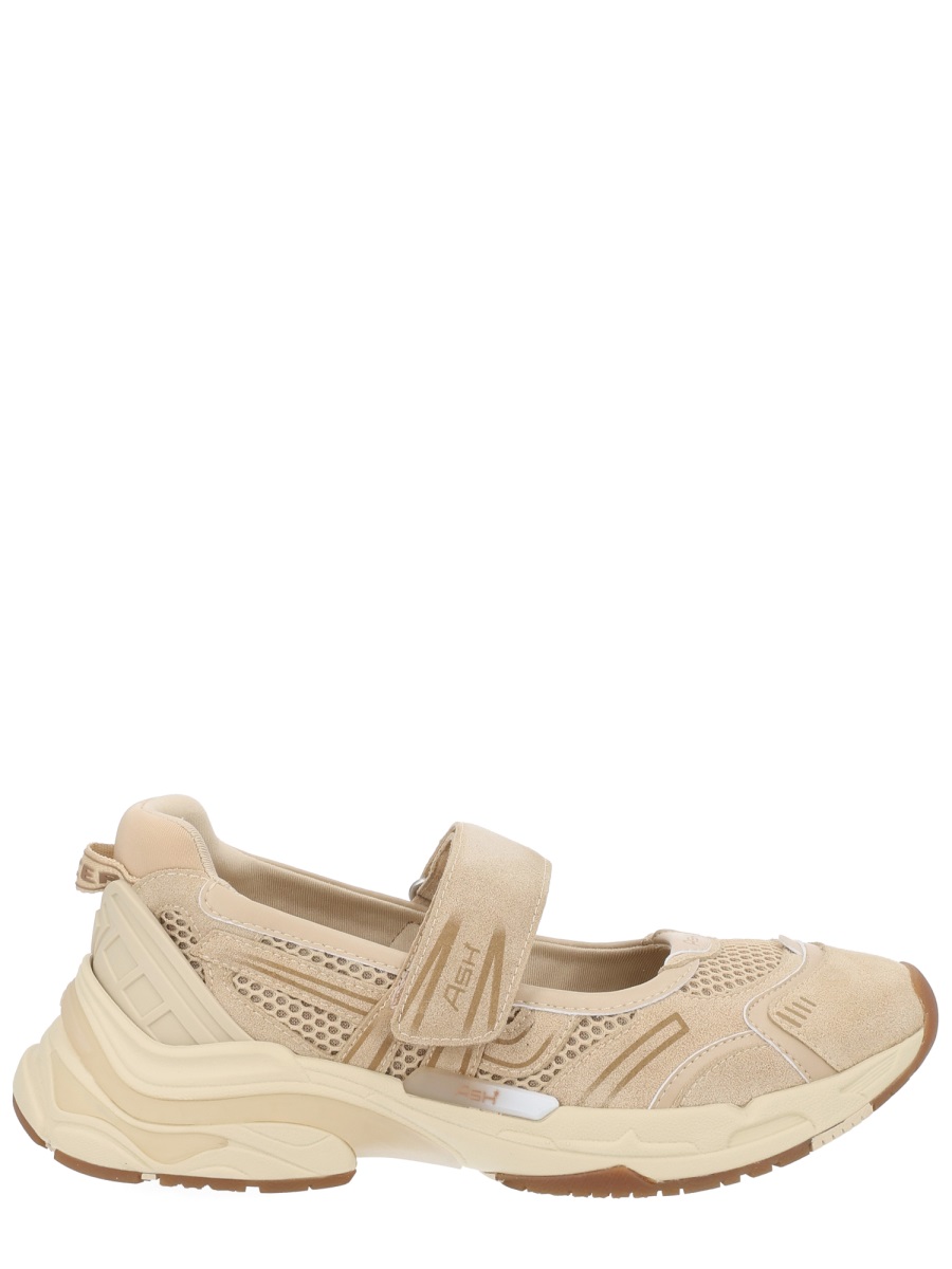 Ash Mary Jane Strap Suede Overlays Sneakers Neutraal