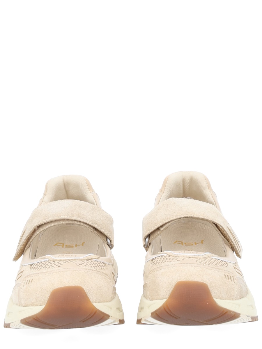 Ash Mary Jane Strap Suede Overlays Sneakers Neutraal