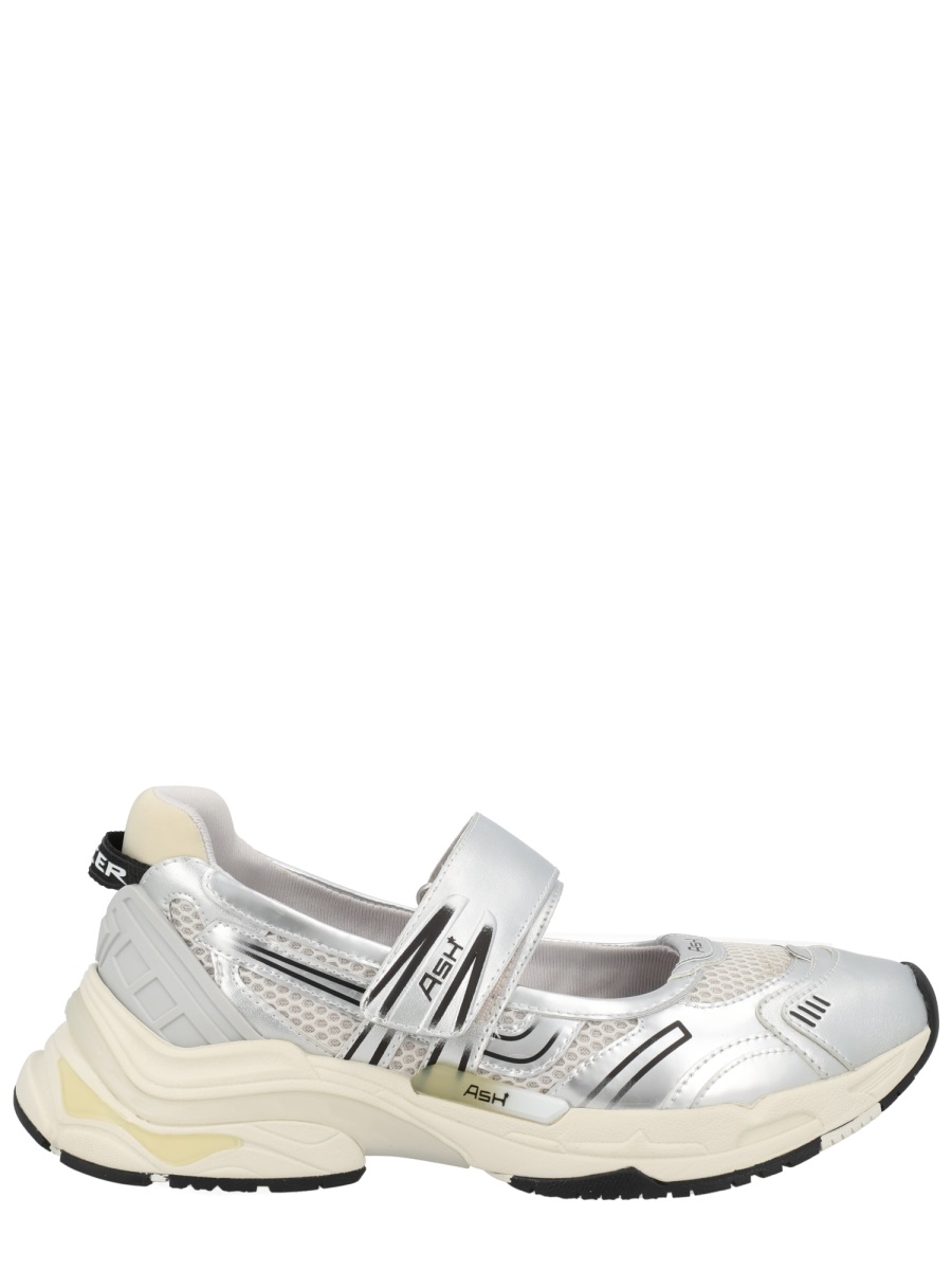 Ash Rolls Polyurethane Metallic Silver Sneakers Wit