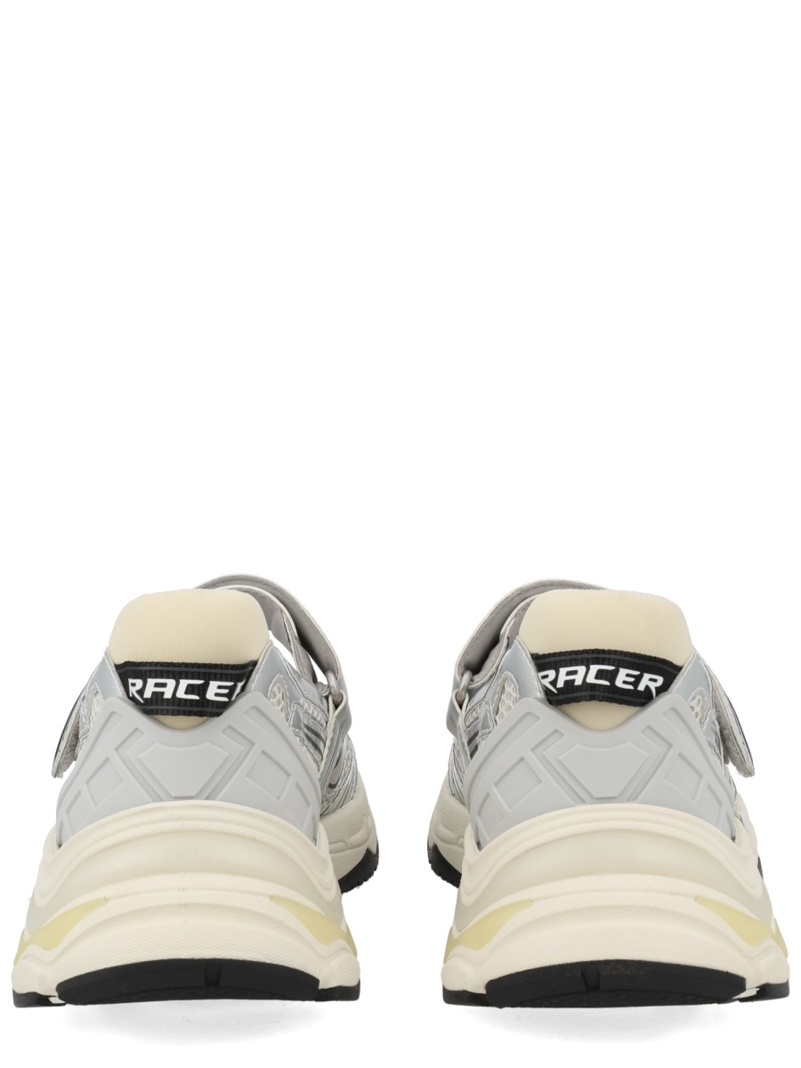 Ash Rolls Polyurethane Metallic Silver Sneakers Wit