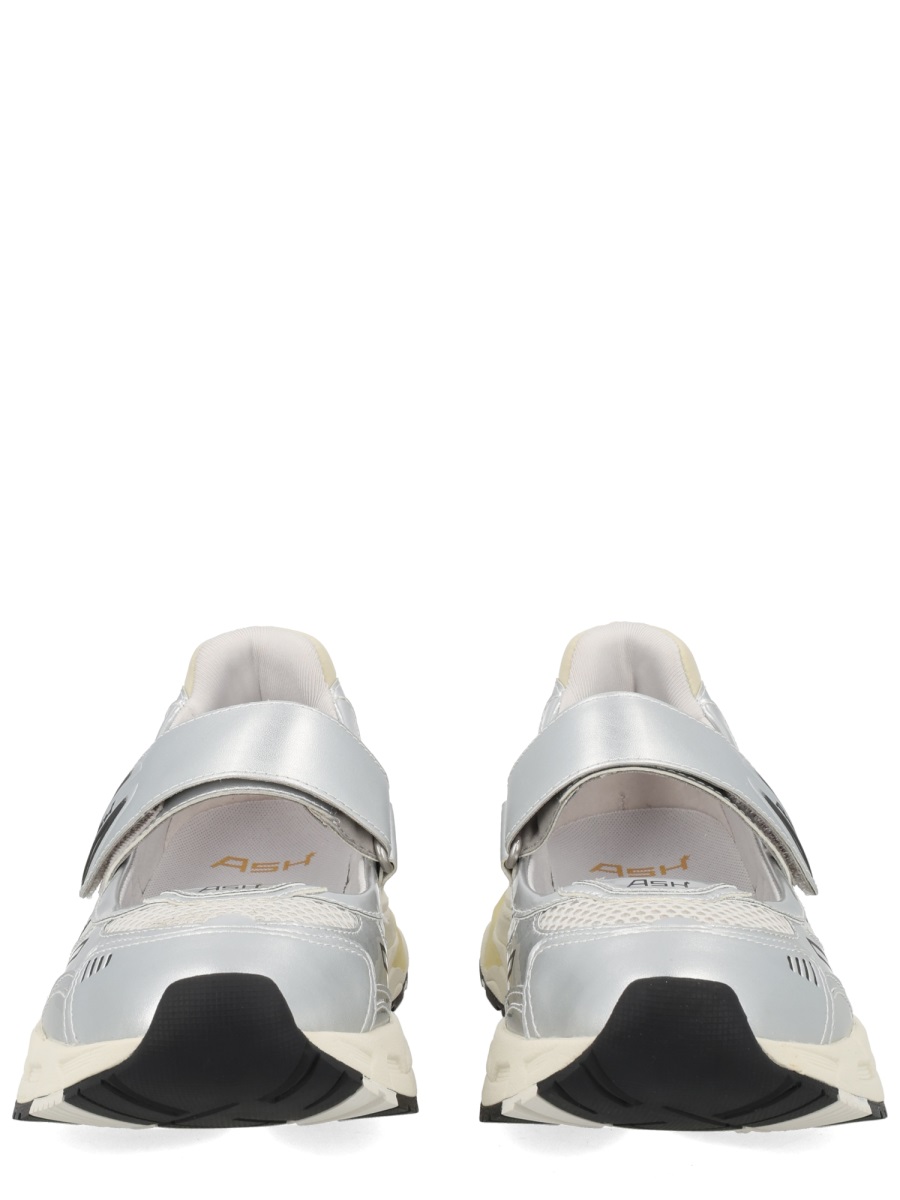 Ash Rolls Polyurethane Metallic Silver Sneakers Wit