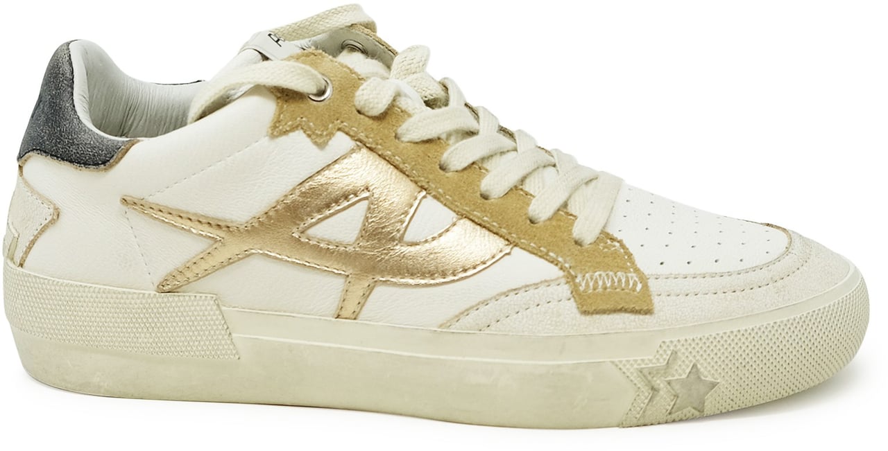 Ash ASH BEIGE/WHITE LEATHER S24-MOONLIGHT06 SNEAKERS Wit