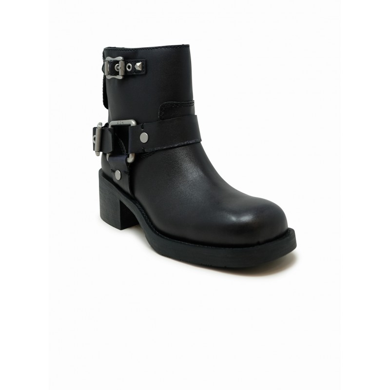 Ash ASH TEXAS01 BLACK LEATHER BOOTS Zwart