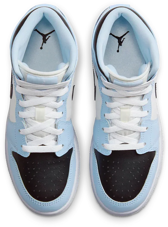 Asics Jordan 1 Mid Ice Blue (2022) GS Blauw