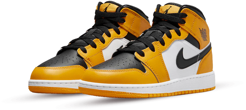 Asics Jordan 1 Mid Taxi GS Geel