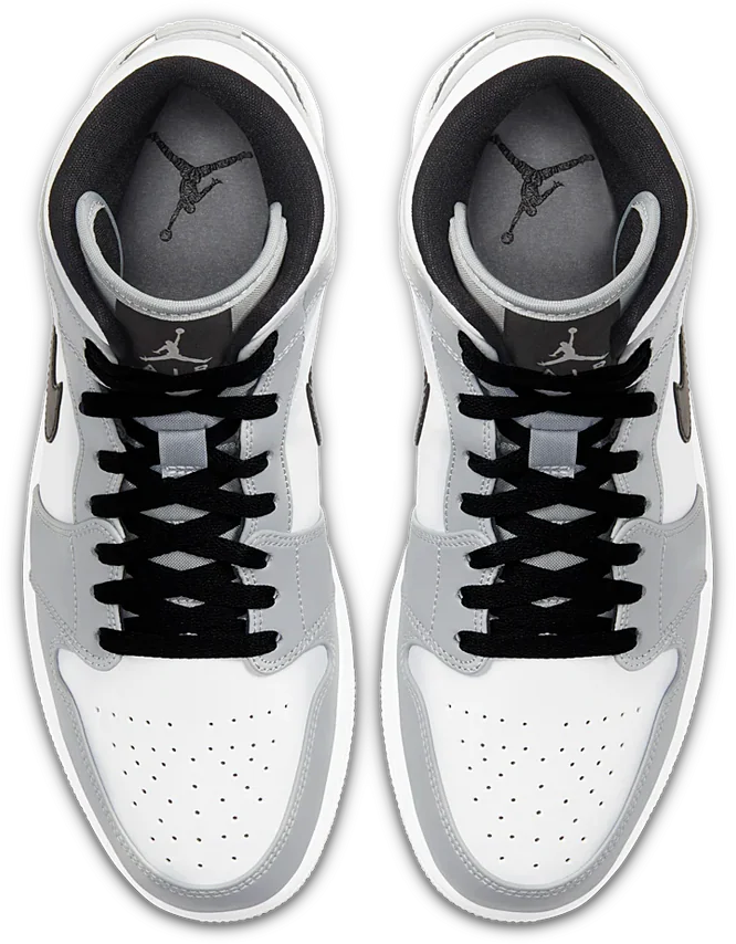 Asics Jordan 1 Mid Light Smoke Grey Grijs