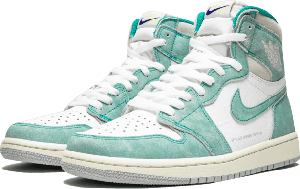 Asics Jordan 1 Retro High Turbo Green Groen