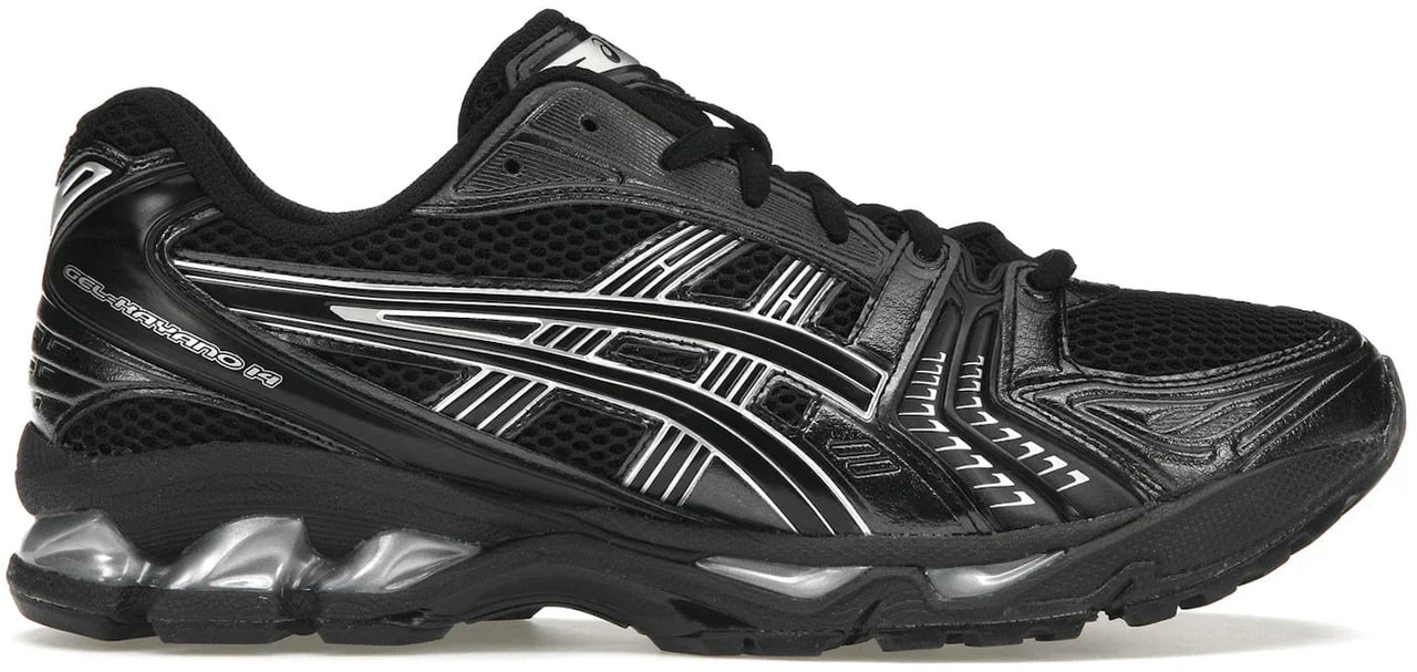 ASICS Gel-Kayano 14 Black Pure Silver Zwart