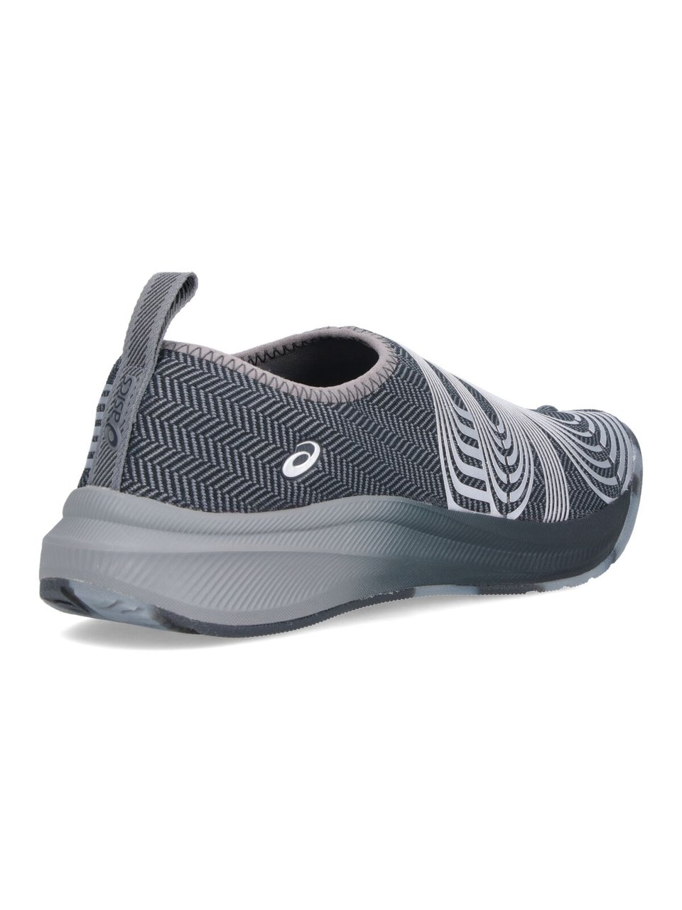 Asics Grey Textured Herringbone Split-Toe Sneakers Grijs