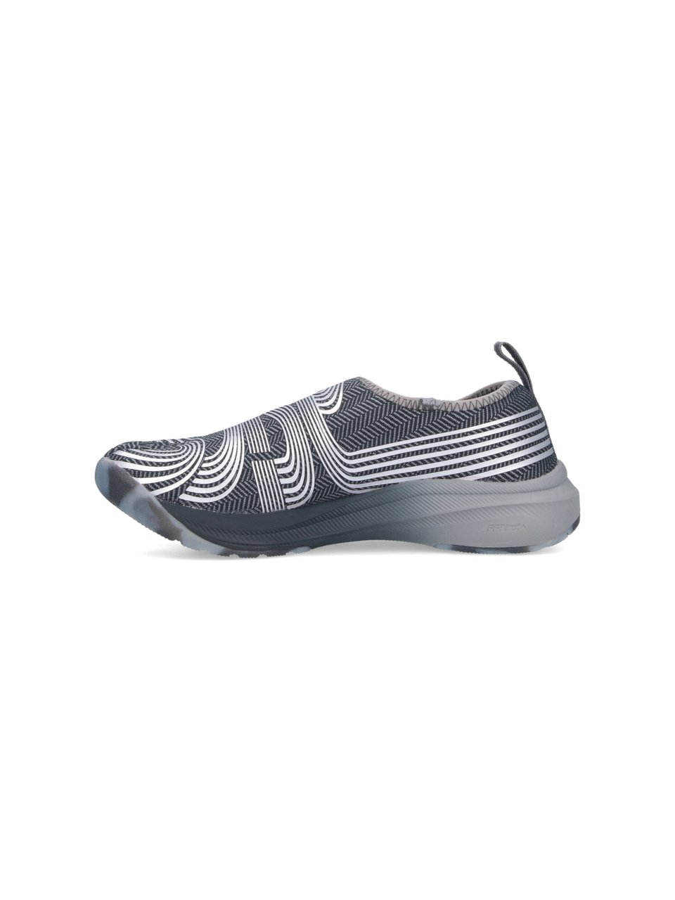 Asics Grey Textured Herringbone Split-Toe Sneakers Grijs