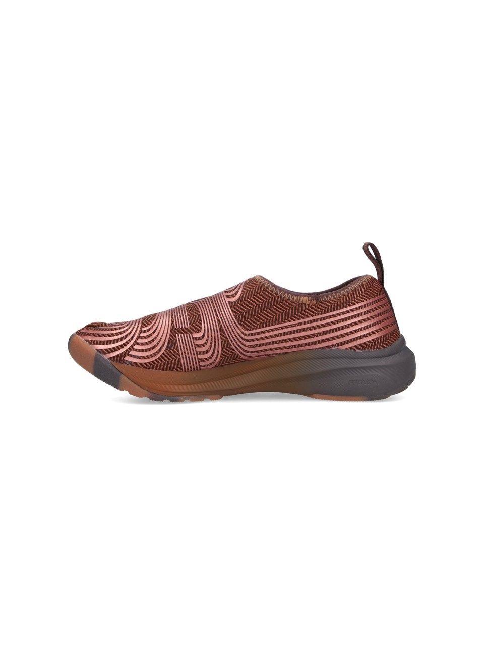 Asics Brown Swirling Pattern Slip-On Sneakers Bruin