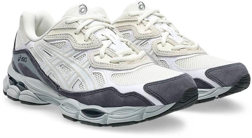 Asics asics gel nyc mesh blanc gris Beige
