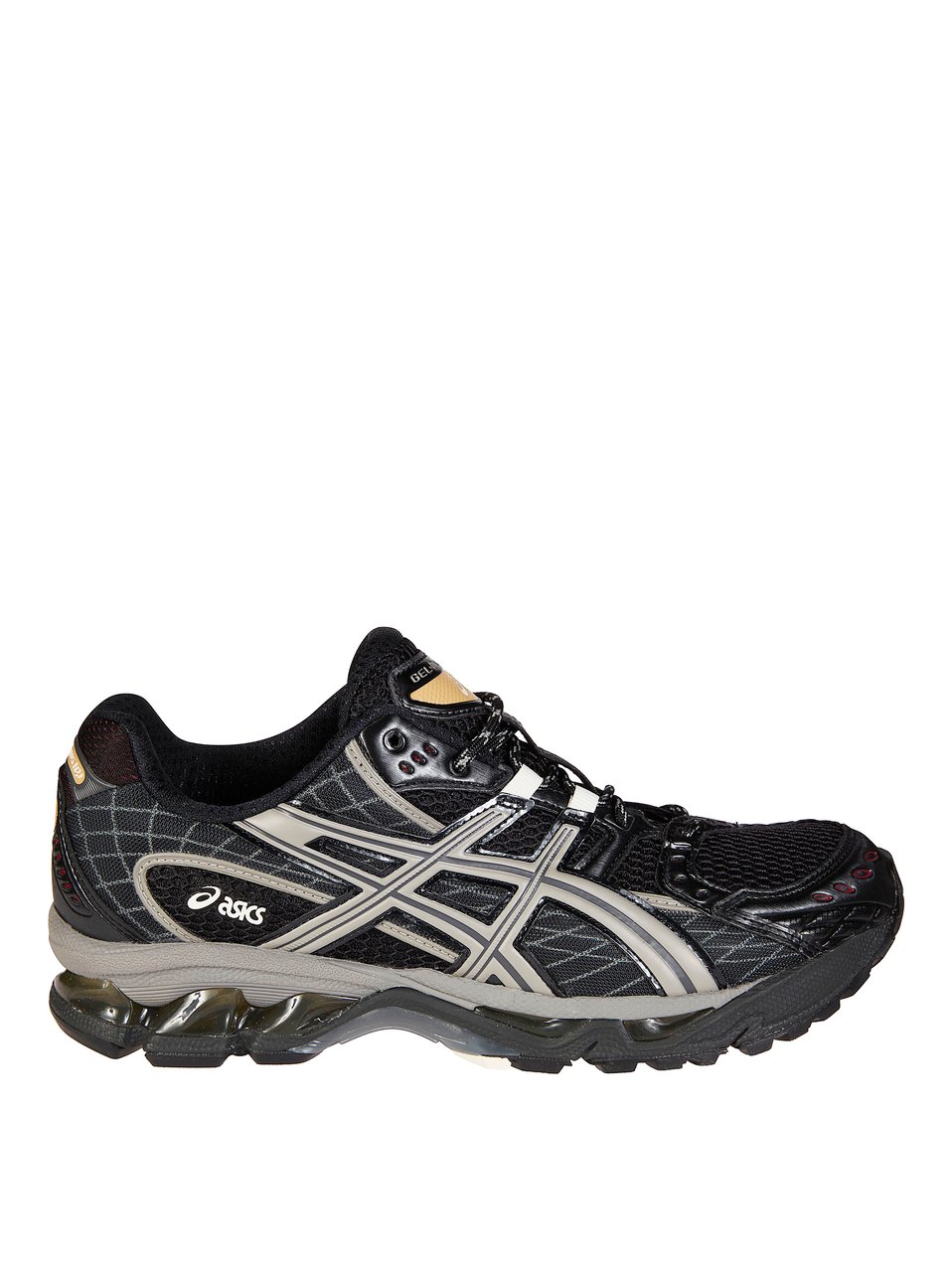 Asics Black Gel-Nimbus 10.1 Mesh Sneakers Grijs