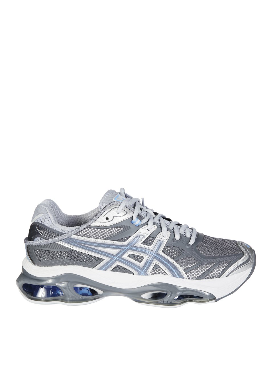 Asics Grey Gel-Kinetic 2.0 Mesh Sneakers Grijs