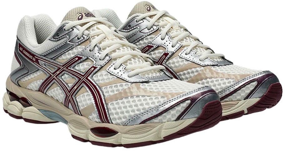 asics gel cumulus 16 mesh cream beniimo purple Beige