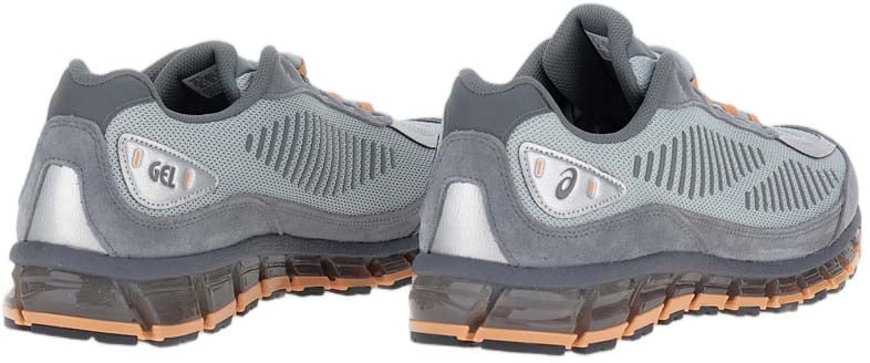 Asics Streamlined Grey Sneakers With Accent Details Grijs
