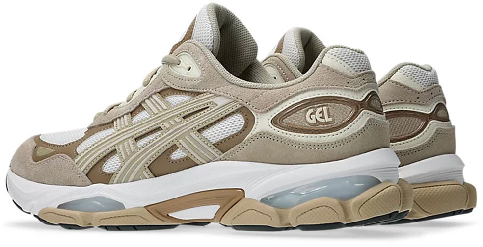 asics gel nyc 2 0 mesh blanc beige Beige