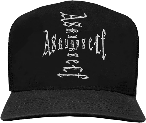 ASKYURSELF RIDER CROSS TRUCKER HAT BLACK Zwart