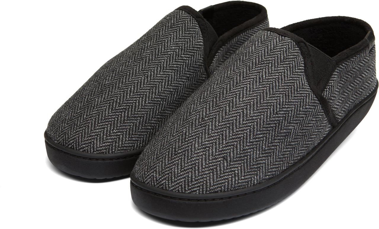 ASPACT Home Shoes Herringbone Black Grijs