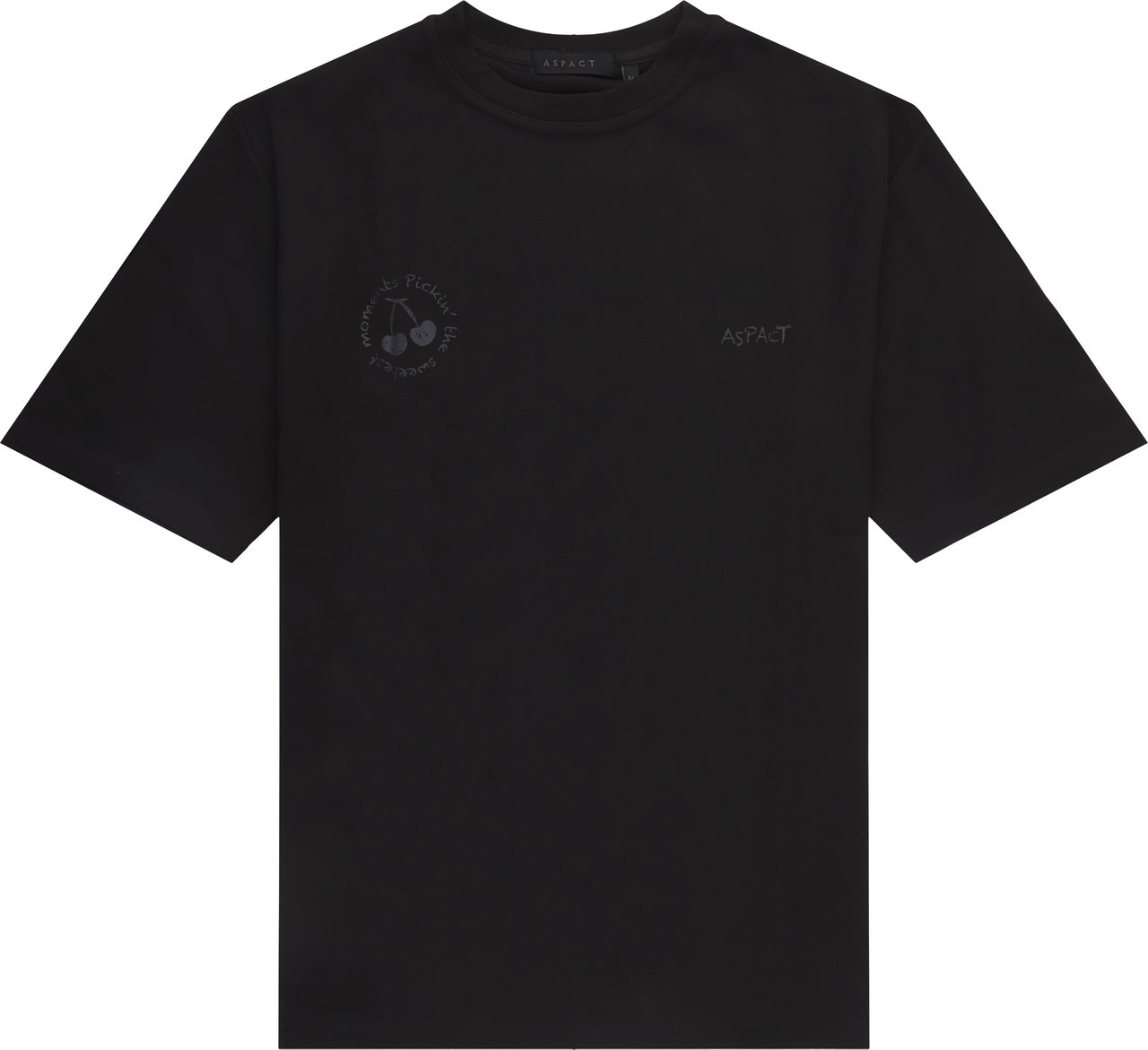 ASPACT Carel Tee Black Zwart