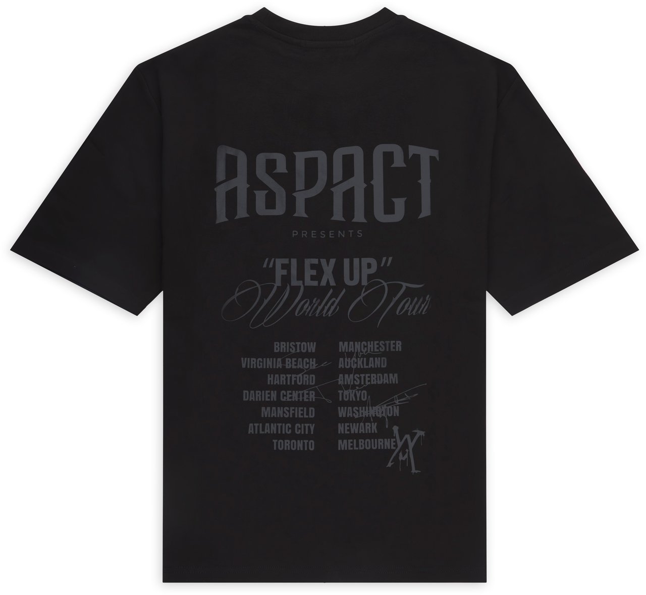 ASPACT Amar Tee Black Zwart