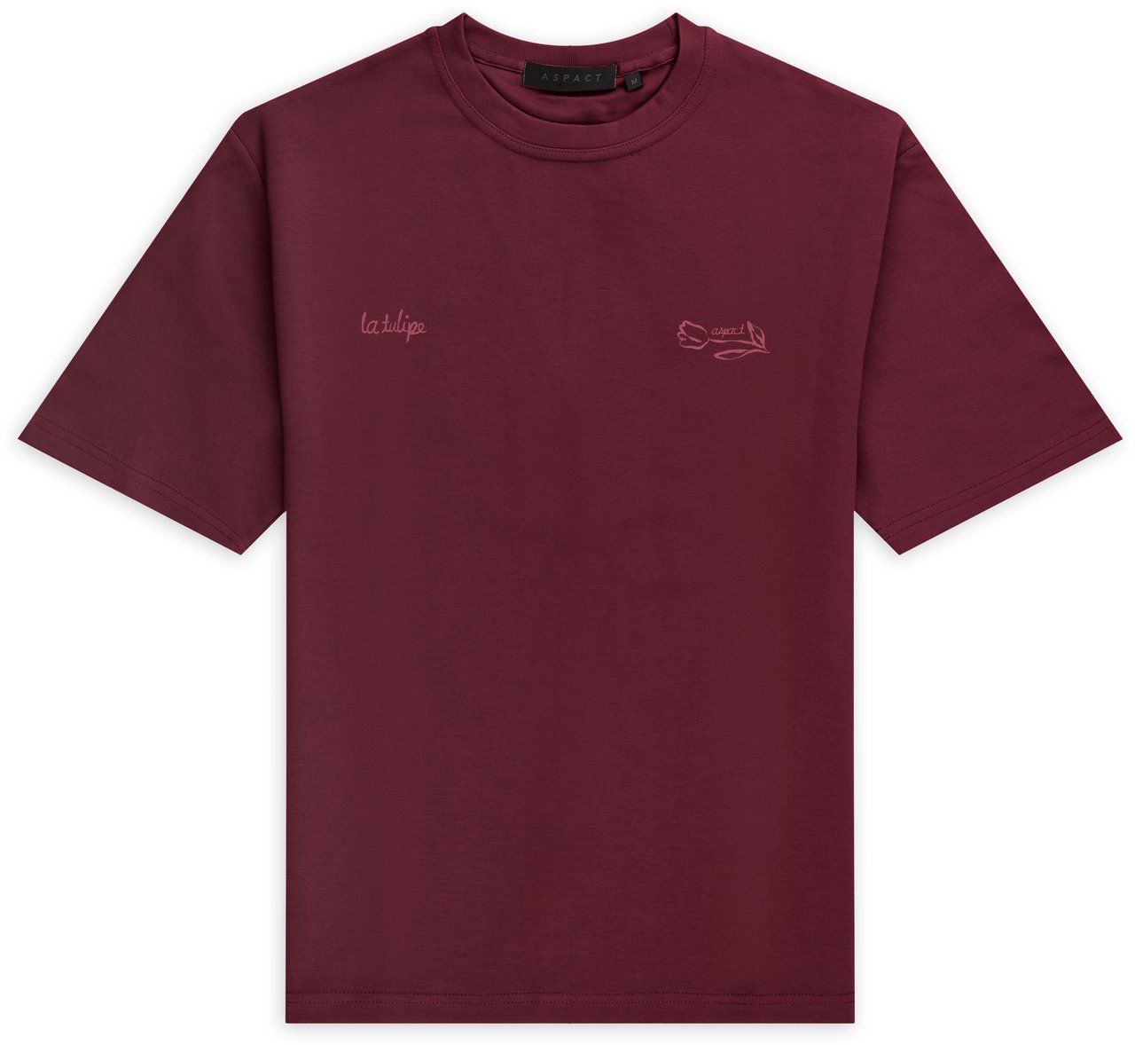 ASPACT Divan Tee Burgundy Rood