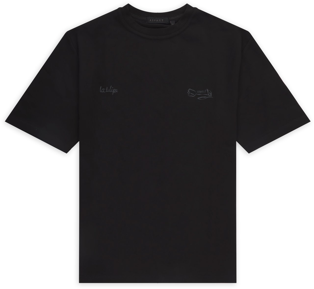 ASPACT Divan Tee Black Zwart