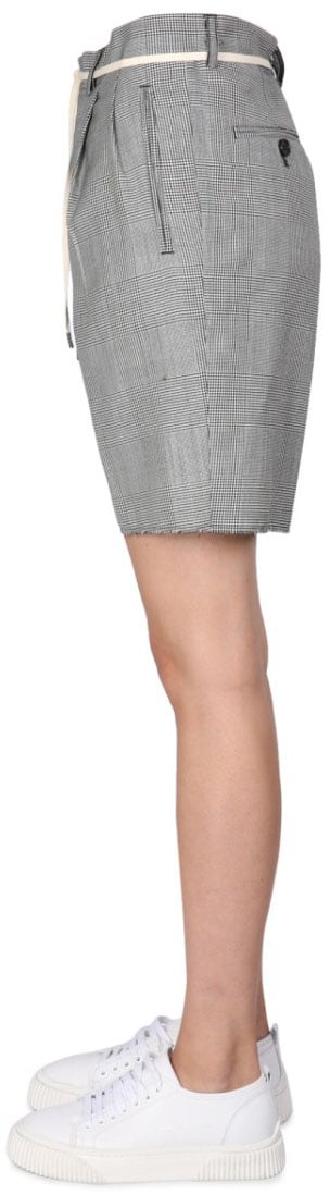Aspesi Stretch Flannel Bermuda Shorts Grijs