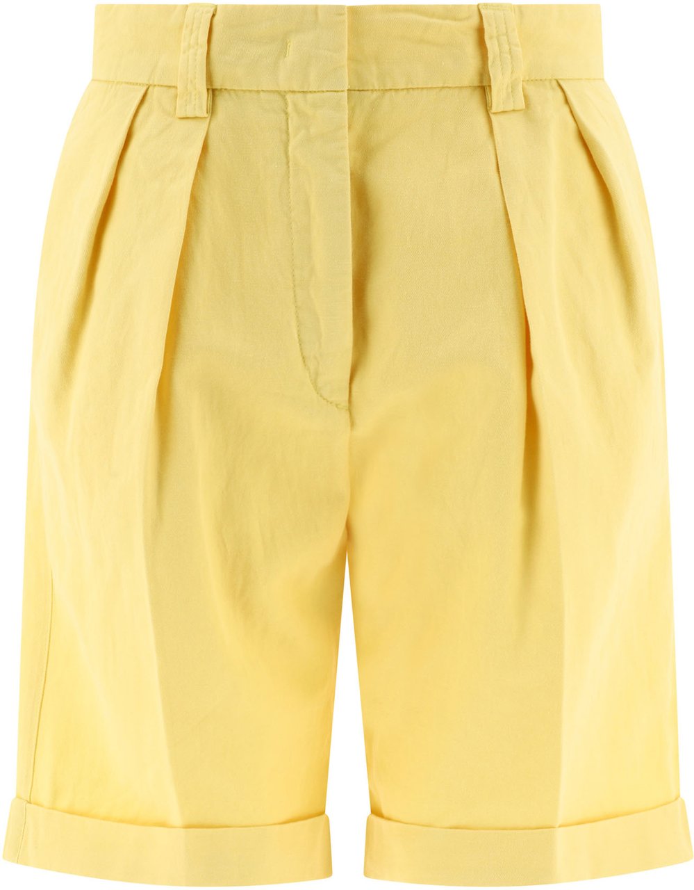Aspesi Pleated shorts Geel