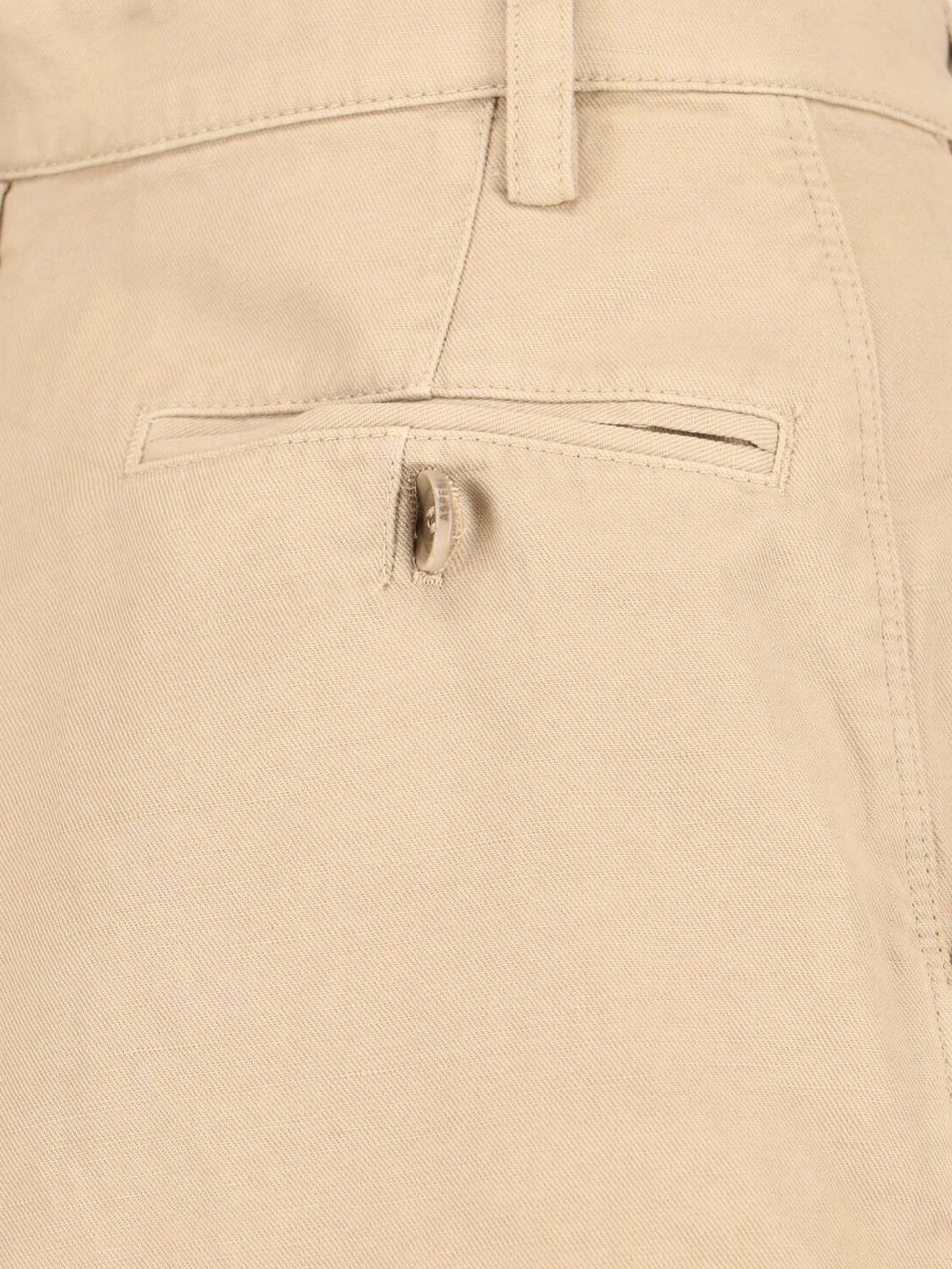 Aspesi Beige Cotton Linen Shorts Neutraal