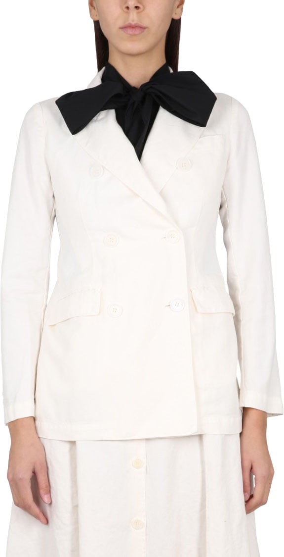 Aspesi Double-Breasted Jacket With Peaked Lapels Wit