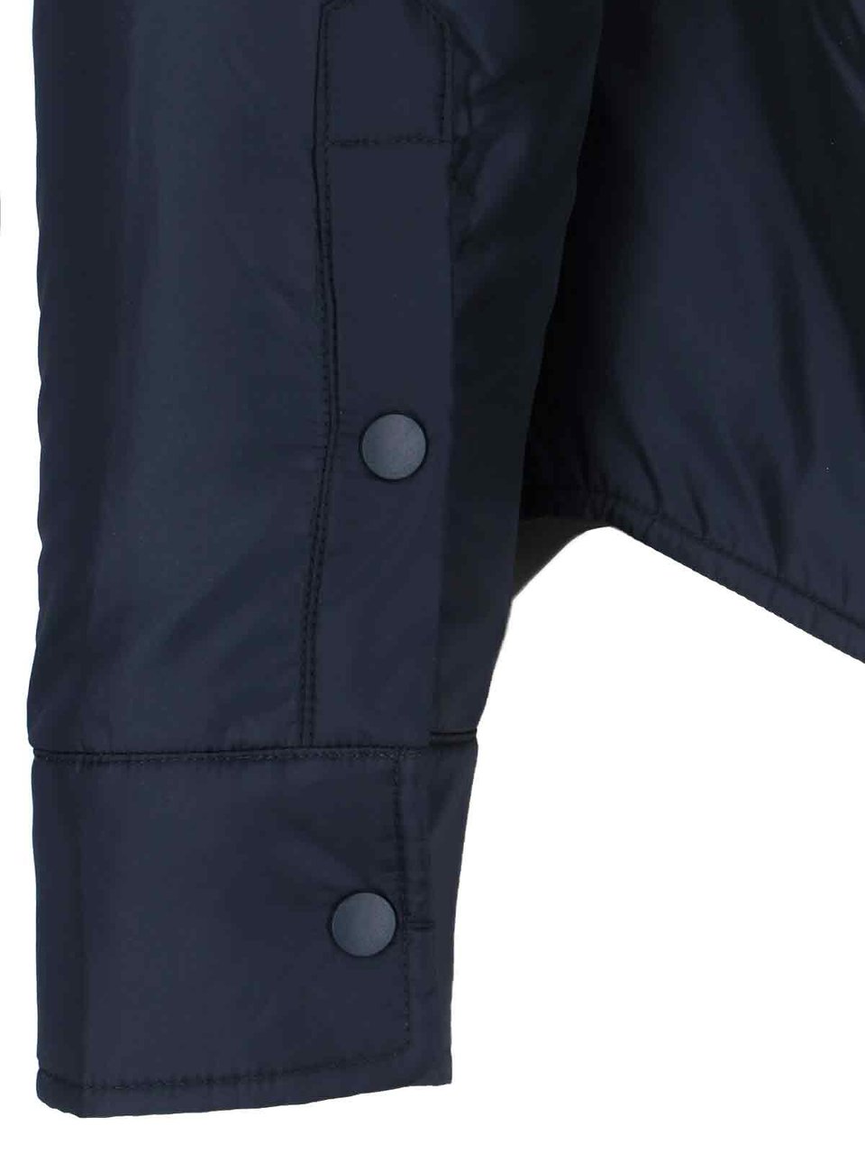 Aspesi Navy Blue Re-Shirt Nylon Casual Shirt Blauw